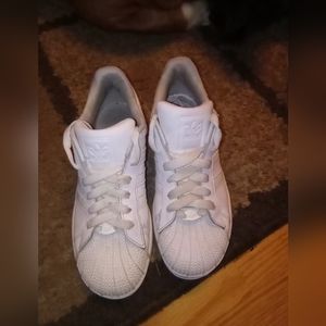 White shell toe sneakers